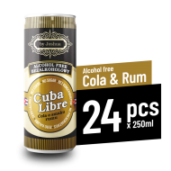 Alcohol free drink COLA&RUM 250ml - 24 pcs - 24xcuba.png