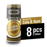 Alcohol free drink COLA&RUM 250ml - 8 pcs - 8xcuba.png